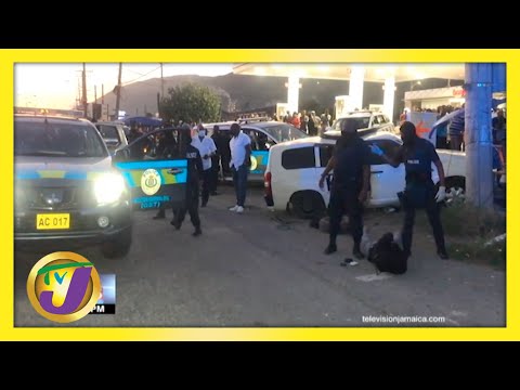 Police High Speed Chase with Gunmen in Kingston Jamaica | TVJ News - April 17 2021