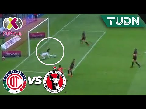¡UF! El poste y Gutiérrez salvan a Xolos | Toluca 0-0 Tijuana | Liga Mx Femenil-CL2024 J16  | TUDN