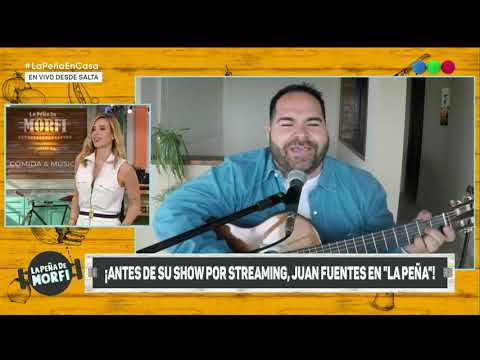 Juan Fuentes canta Por ti volare en vivo desde Salta - La Peña de Morfi 2020