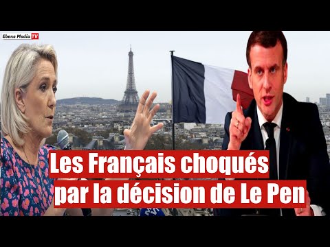 Les Français choqués par la décision de Le Pen