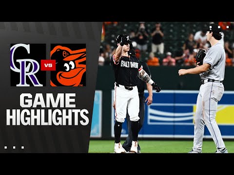 Rockies vs. Orioles Game Highlights (7/25/25) | MLB Highlights