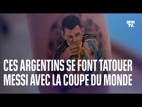 Ces Argentins se sont tatoués Messi avec la Coupe du monde