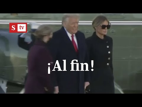 Por fin, Melania se dejó tomar de la mano de Trump | Videos Semana