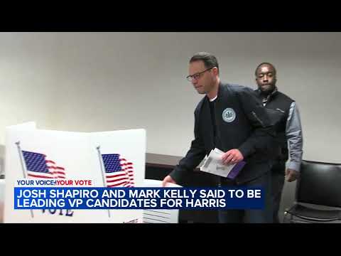 Pa. Gov. Shapiro, AZ Sen. Kelly among top pics to be Harris' running mate