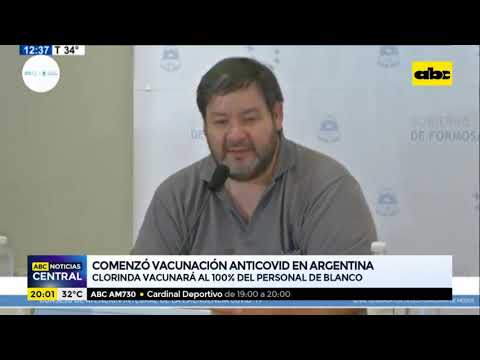 Comenzó vacunación anticovid en Argentina