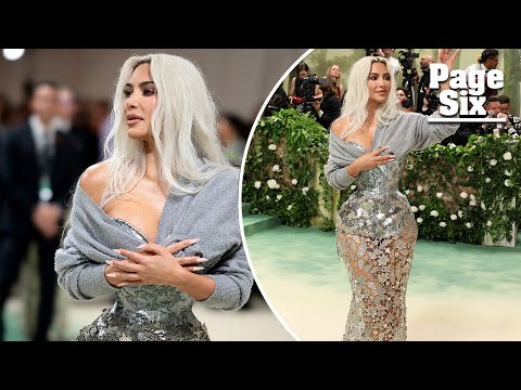 Kim Kardashian whittles her waist to extreme size on Met Gala 2024 red carpet