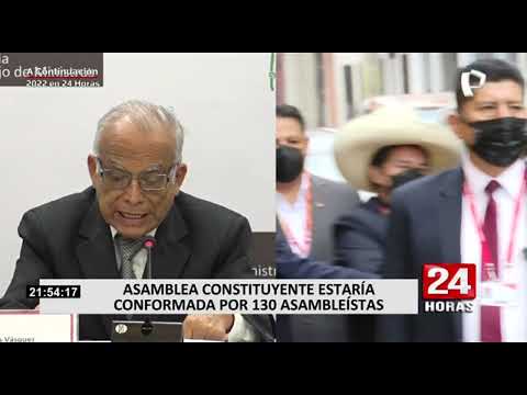 PCM: Aníbal Torres brinda mayores detalles sobre la Asamblea Constituyente