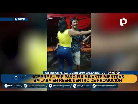 BDP EN VIVO Hombre sufre paro fulminante mientras bailaba en una parrillada en Iquitos