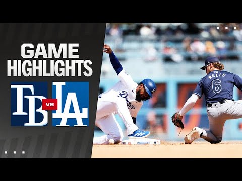 Rays vs. Dodgers Game Highlights (8/25/24) | MLB Highlights