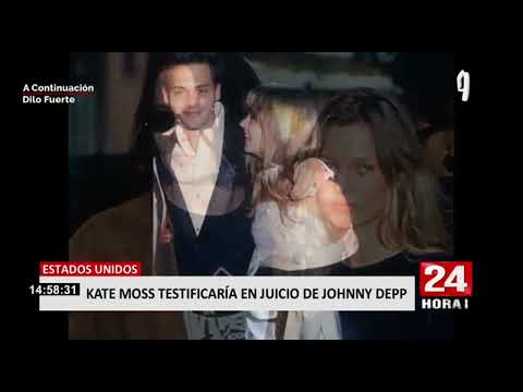 24Horas Kate Moss testificaría en juicio de Johnny Depp
