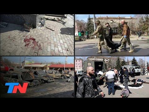 ESPANTO EN UCRANIA I Decenas de civiles muertos en un ataque a una estación de trenes de Kramatorsk