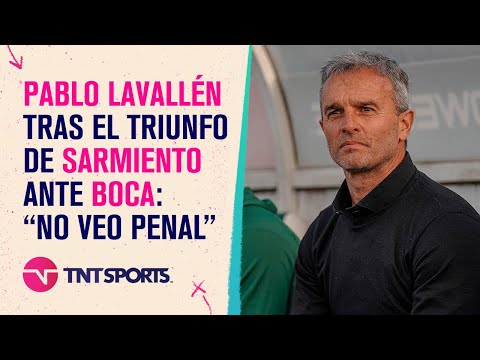 Yo no veo penal  La entrevista con Pablo #Lavallén tras el triunfo de #Sarmiento ante #Boca