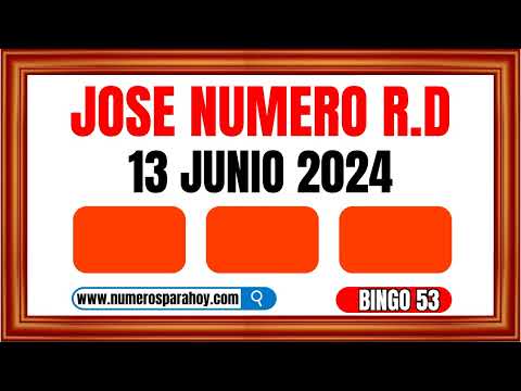 NÚMEROS DEL DIA  13 DE JUNIO DE 2024 - DESCUBRE TUS NÚMEROS DE LA SUERTE PARA HOY - BINGOOO 53