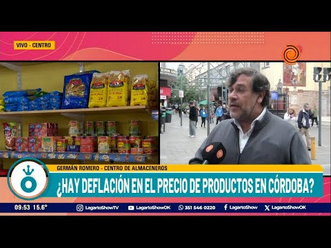 ¿Hay deflación en el precio de los productos en Córdoba?
