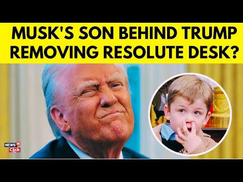 Trump Replaces Historic Resolute Desk in Oval Office | Donald Trump's Office Desk | N18G