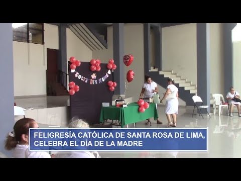 Feligresía católica de Santa Rosa de Lima, La Unión, realizó la celebración del Día de la Madre