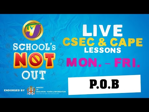 CSEC Principle Of Business Lesson - May 15 2020