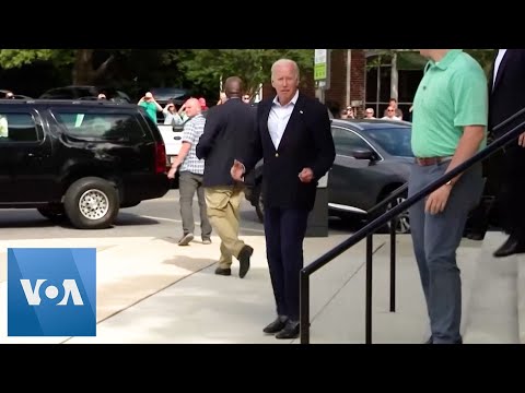 🔵Biden Jumps to Show He’s OK After Fall from Bike