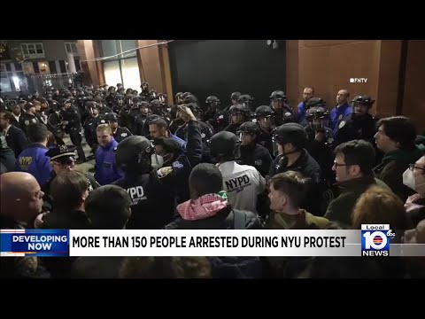 More than 150 people arrested during pro-Palestinian protest at NYU