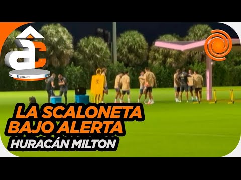 La Selección Argentina en ALERTA por el huracán Milton en Miami