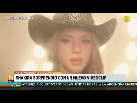 Shakira sorprendió con un nuevo videoclip ?N8:00?26-03-24