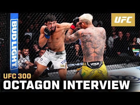 Arman Tsarukyan Octagon Interview | UFC 300
