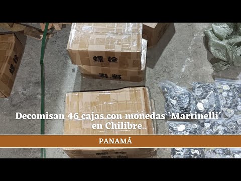 Decomisan 46 cajas con monedas `MartInelli ´