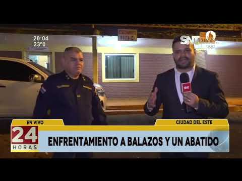 Enfrentamiento a balazos y un abatido