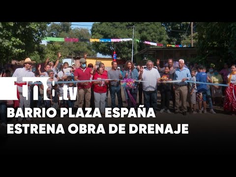 Barrio Plaza España, en Managua, estrena obra de drenaje sanitario - Nicaragua