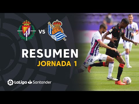 Resumen de Real Valladolid vs Real Sociedad (1-1)