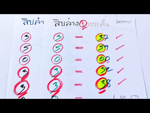 หลักสิบล่างแม่นๆ✔️สิบล่างตัวเด