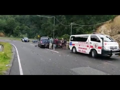 Vehículos sufren accidente en el Km 132 de Los Encuentros