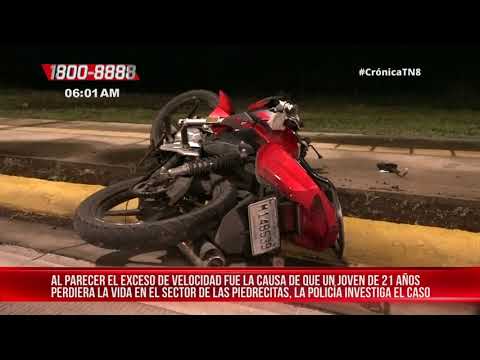 Motociclista pierde la vida en accidente ocurrido en Las Piedrecitas - Nicaragua