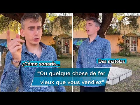 Así se escucha la grabación de “Se compran: colchones…” en francés