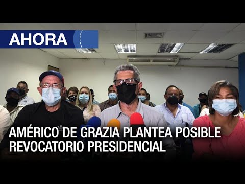 Américo De Grazia plantea posible revocatorio presidencial #Bolívar - #07Dic - Ahora