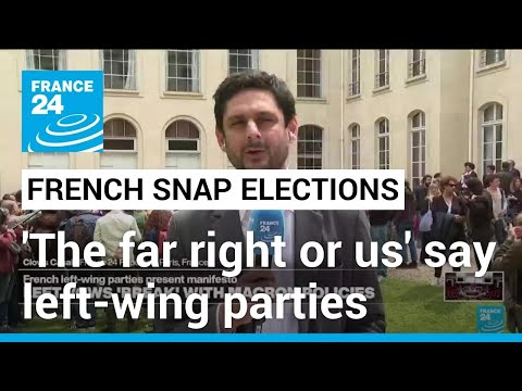 'The far right or us': Left-wing parties make pitch for snap elections • FRANCE 24 English