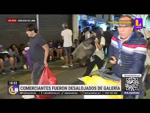 Cercado de Lima: Comerciantes fueron desalojados de galería