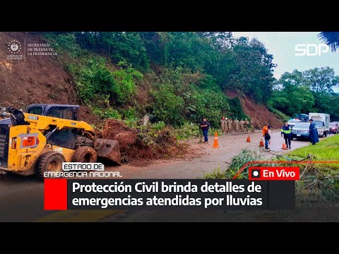 Protección Civil brinda detalles de emergencias atendidas por las lluvias