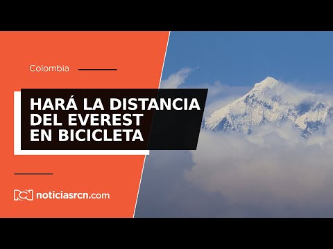 El colombiano que recorrerá la distancia del Everest en bicicleta