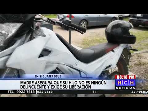 Madre asegura que su hijo no es delincuente y pide su liberación en Siguatepeque