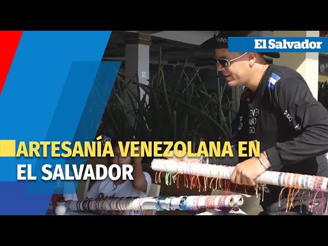 Un emprendimiento de artesanía venezolana en El Salvador