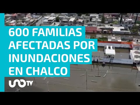 Bajan niveles de aguas negras en Chalco; al menos 600 familias resultaron afectadas