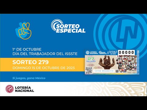 Sorteo Especial No. 279 Celebrando el día del Trabajador del ISSSTE