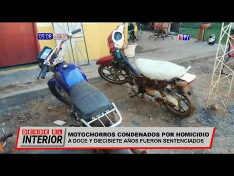 Condenan a motochorros por homicidio