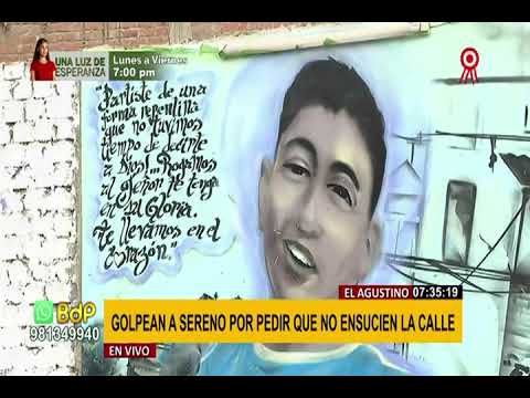 Agresión a sereno en El Agustino: vecinos enfrentados por borrado de mural