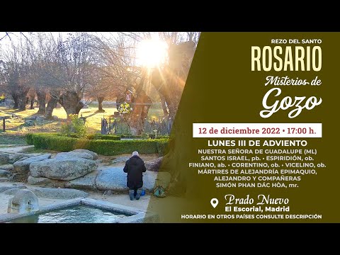 SANTO ROSARIO de hoy Lunes (Misterios Gozosos) en DIRECTO desde PRADO NUEVO a las 17:00 h.