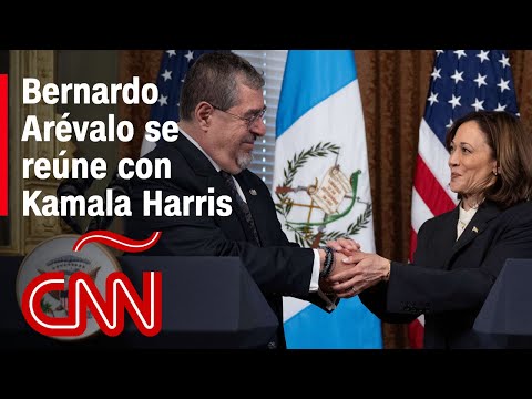 Bernardo Arévalo califica como muy buena su reunión con Kamala Harris en Estados Unidos