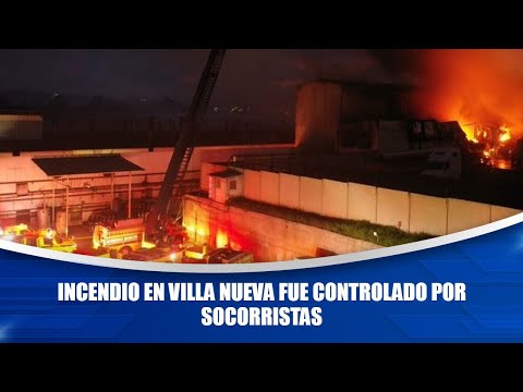 Incendio en Villa Nueva fue controlado por socorristas
