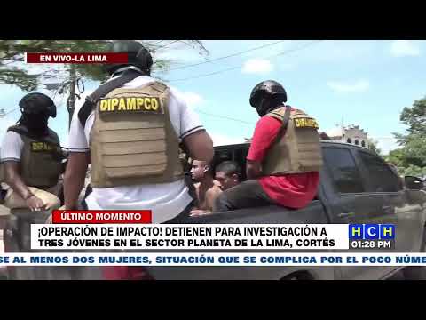 ¡Operación de Impacto! detienen para investigación a 5 supuestos pandilleros en Choloma