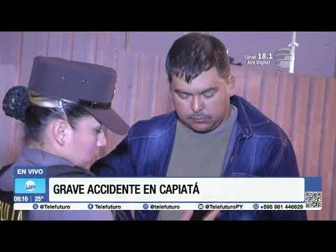 Accidente en Capiatá por inconvenientes del vehículo